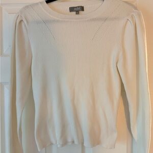 Marled Cream Crew Neck Sweater